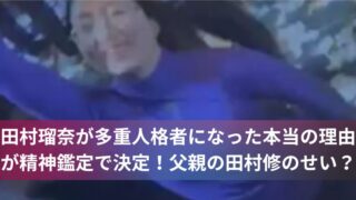 田村瑠奈が多重人格者になった本当の理由が精神鑑定で決定！父親の田村修のせい？