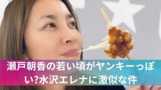 瀬戸朝香の若い頃がヤンキーっぽい?水沢エレナに激似な件